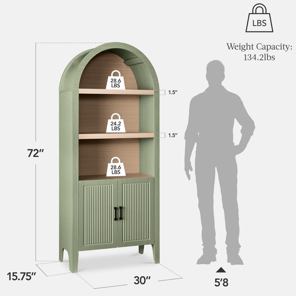 71 Tall Arched Kitchen Pantry, - Kitchen ulasan dan harga