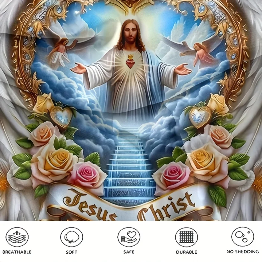 Sacred Devotion Wings Cross Fl - Duvet Cover Sets With Zipper ulasan dan harga