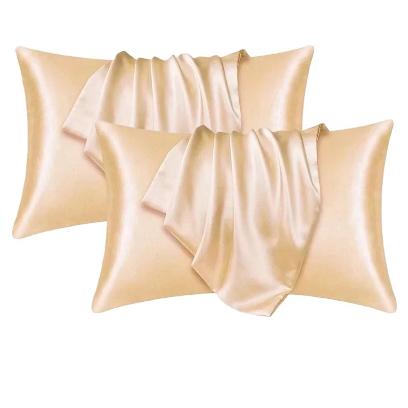 1/2pcs Satin Silk Pillowcase f - Satin Silk Pillowcase Hair Skin ulasan dan harga