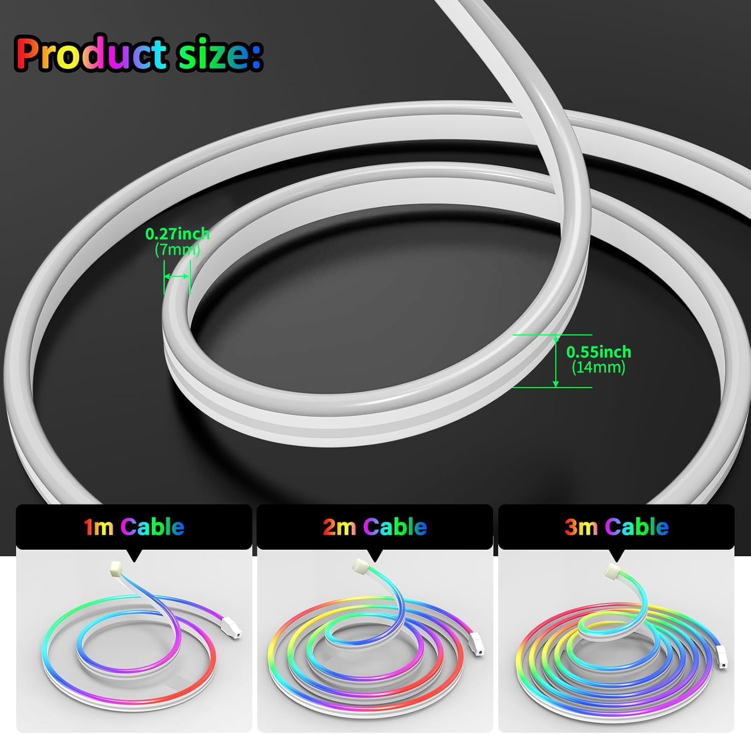 USB DC5V RGBIC Flexible Neon S - Lighting ulasan dan harga
