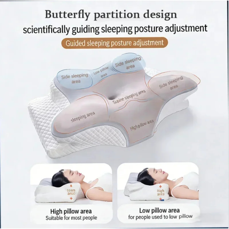 Breathable Cooling Memory Foam - Memory Foam Orthopedic Pillow Neck Pain ulasan dan harga