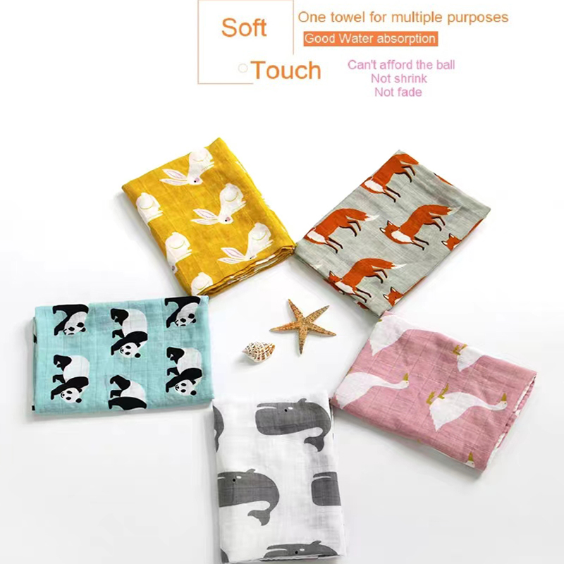 Newborn Blankets Bamboo Bath T - Muslin Cotton Bedspread ulasan dan harga