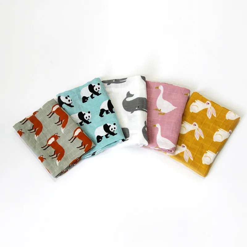 Newborn Blankets Bamboo Bath T - Muslin Cotton Bedspread ulasan dan harga