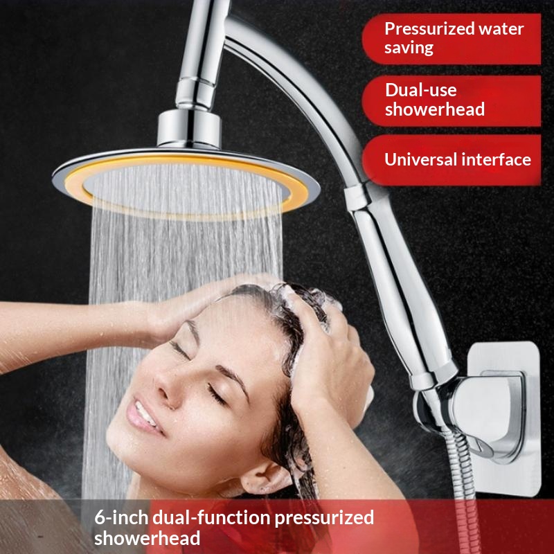 6 Inch High Pressure 360 Degre - High Pressure Shower Head Handheld ulasan dan harga