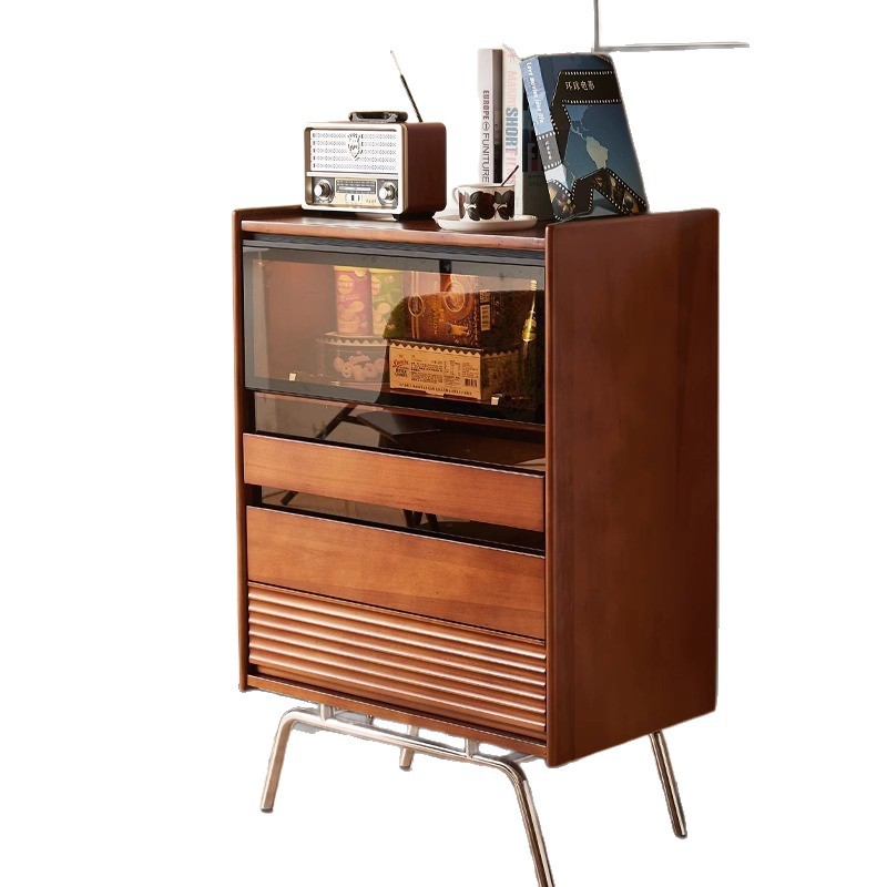 Solid wood chest Nordic, retro - Storage & Organization ulasan dan harga