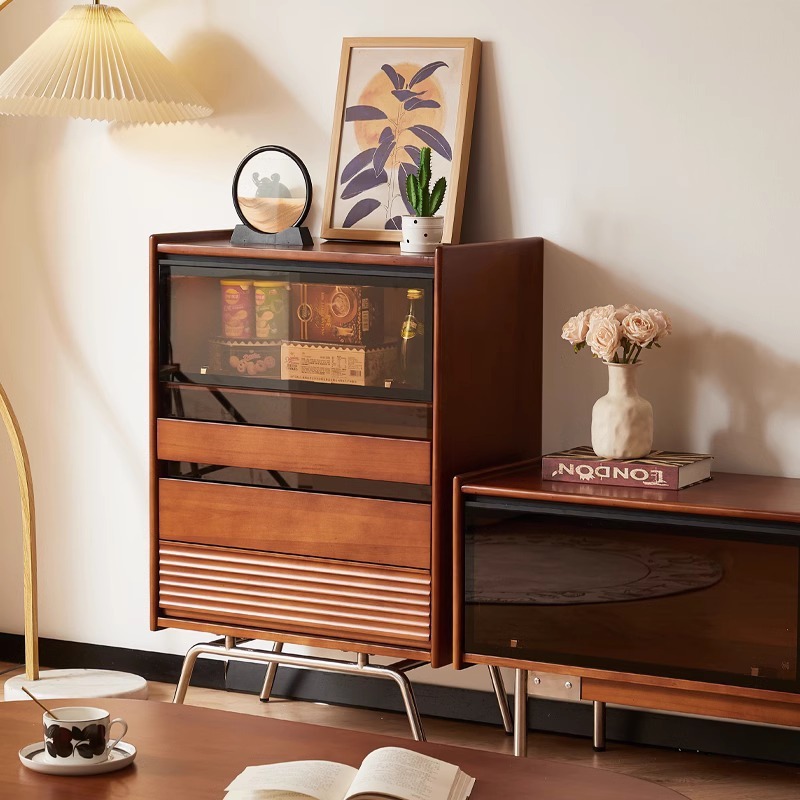 Solid wood chest Nordic, retro - Storage & Organization ulasan dan harga