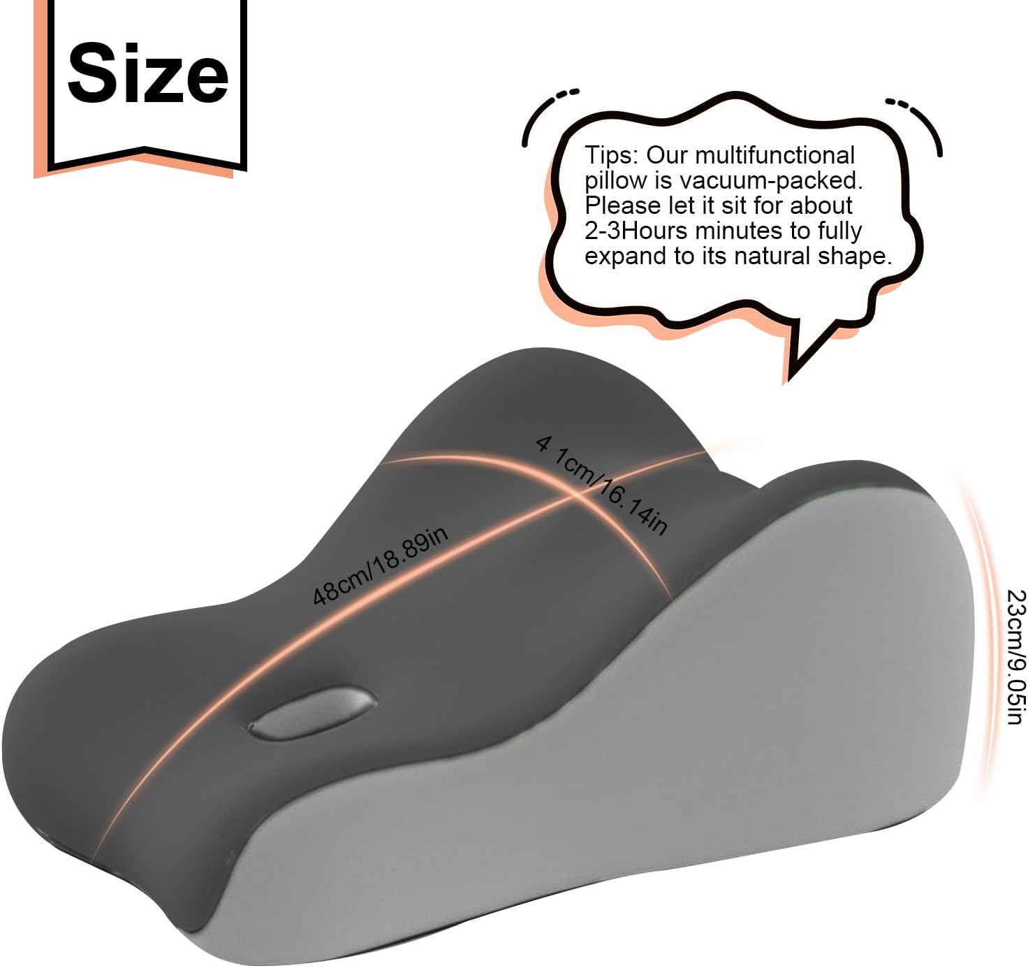 Intimacy Support Wedge Pillow  - Memory Foam Orthopedic Pillow Neck Pain ulasan dan harga