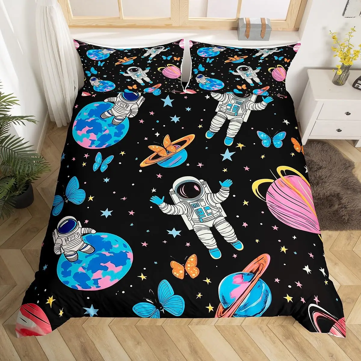 Astronaut Duvet Cover Set Cart - Duvet Cover Sets With Zipper ulasan dan harga