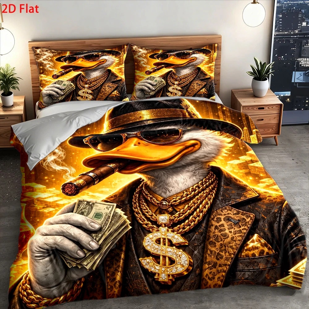 Wealthy Duck Theme Duvet Cover - Duvet Cover Sets With Zipper ulasan dan harga