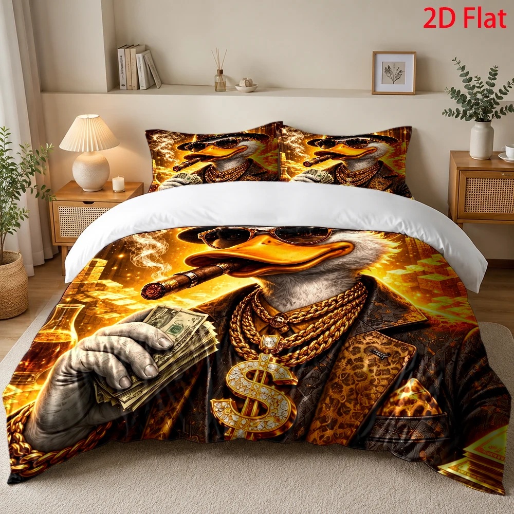 Wealthy Duck Theme Duvet Cover - Duvet Cover Sets With Zipper ulasan dan harga