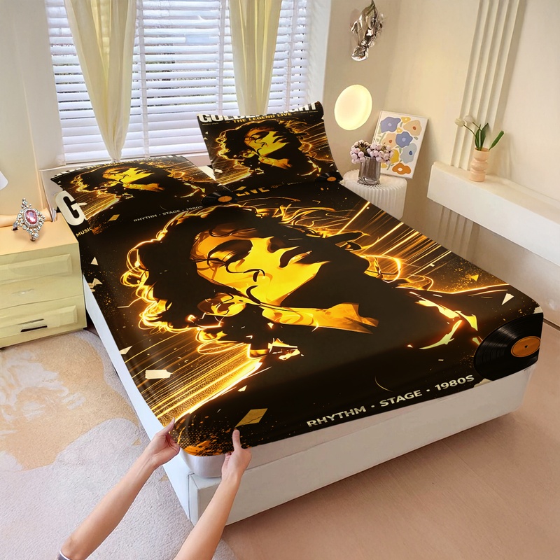 Pop Icon Michael Jackson Fitte - Fitted Bed Sheets Deep Pocket ulasan dan harga