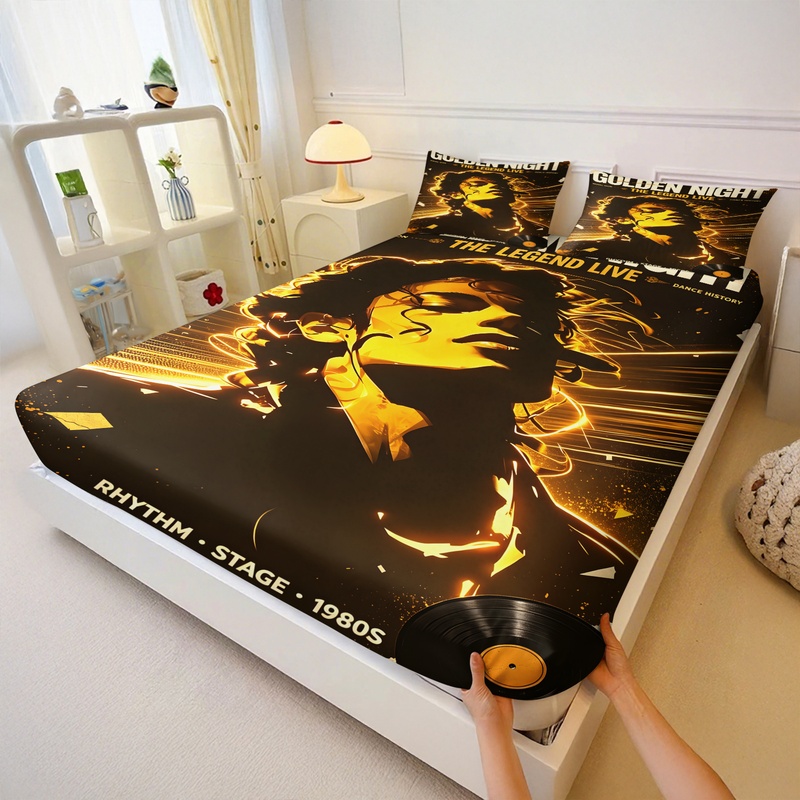 Pop Icon Michael Jackson Fitte - Fitted Bed Sheets Deep Pocket ulasan dan harga