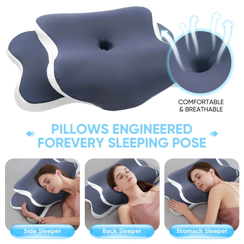 Memory Foam Pillow Cervical Pi - Memory Foam Orthopedic Pillow Neck Pain ulasan dan harga