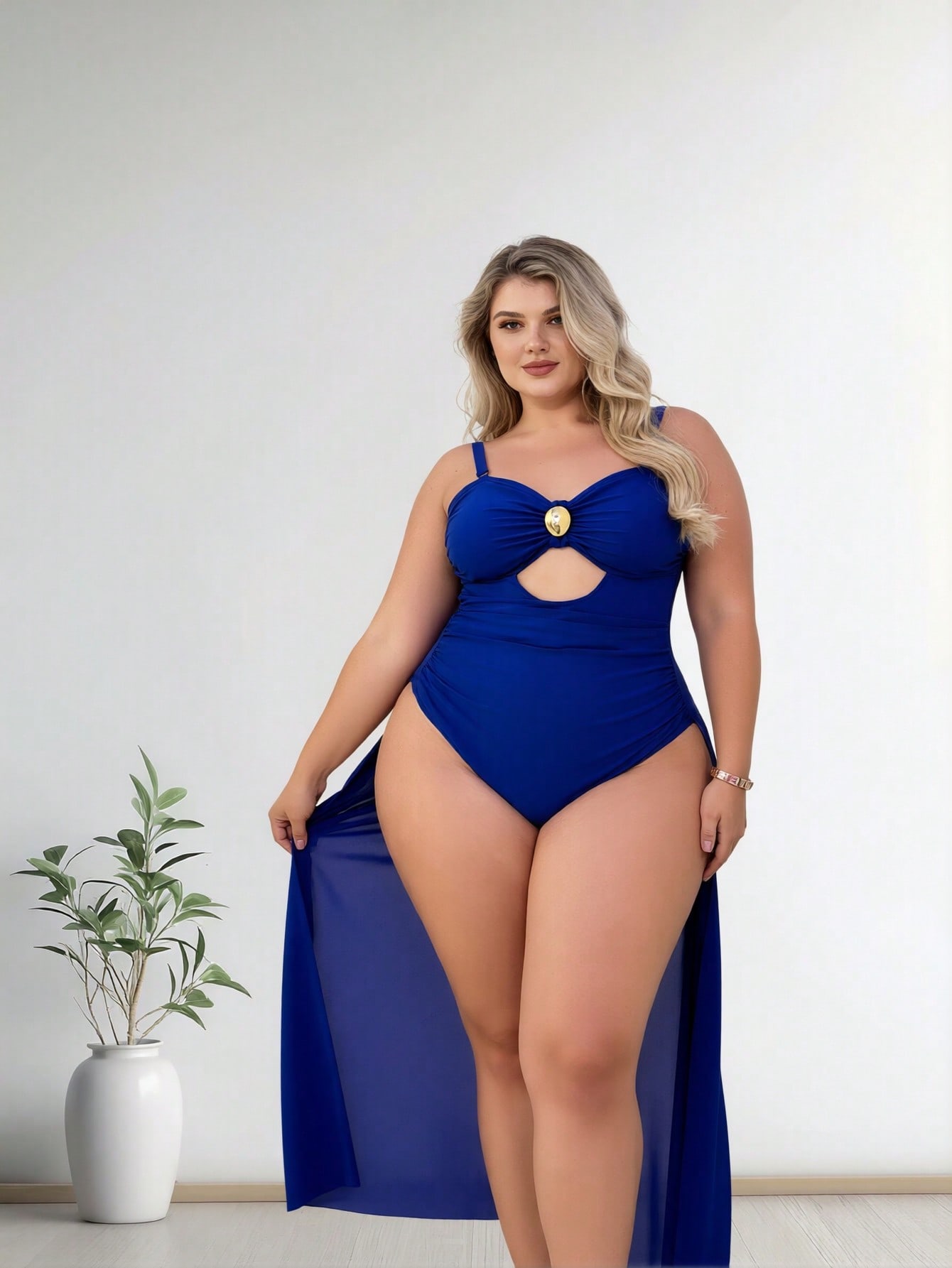 2026 New Plus Size Royal Blue  - Bath ulasan dan harga