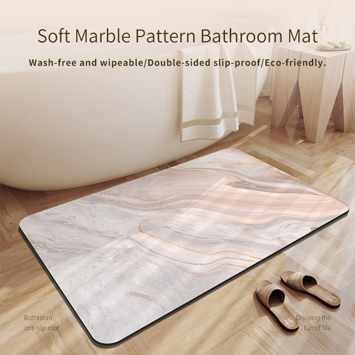 Diatomaceous Earth Bath Mat Ba - Quick Dry Diatomite Bath Mat ulasan dan harga