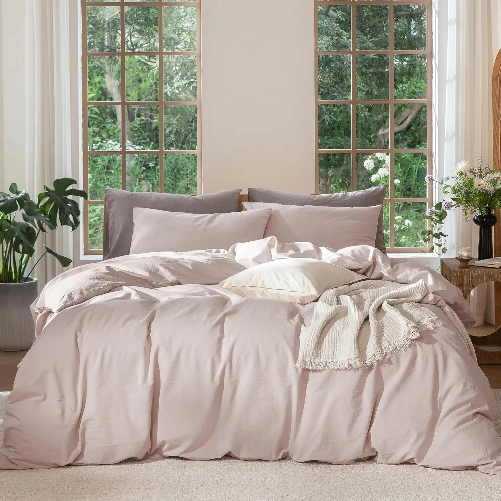 Duvet Cover Set 100% Washed Co - Duvet Cover Sets With Zipper ulasan dan harga