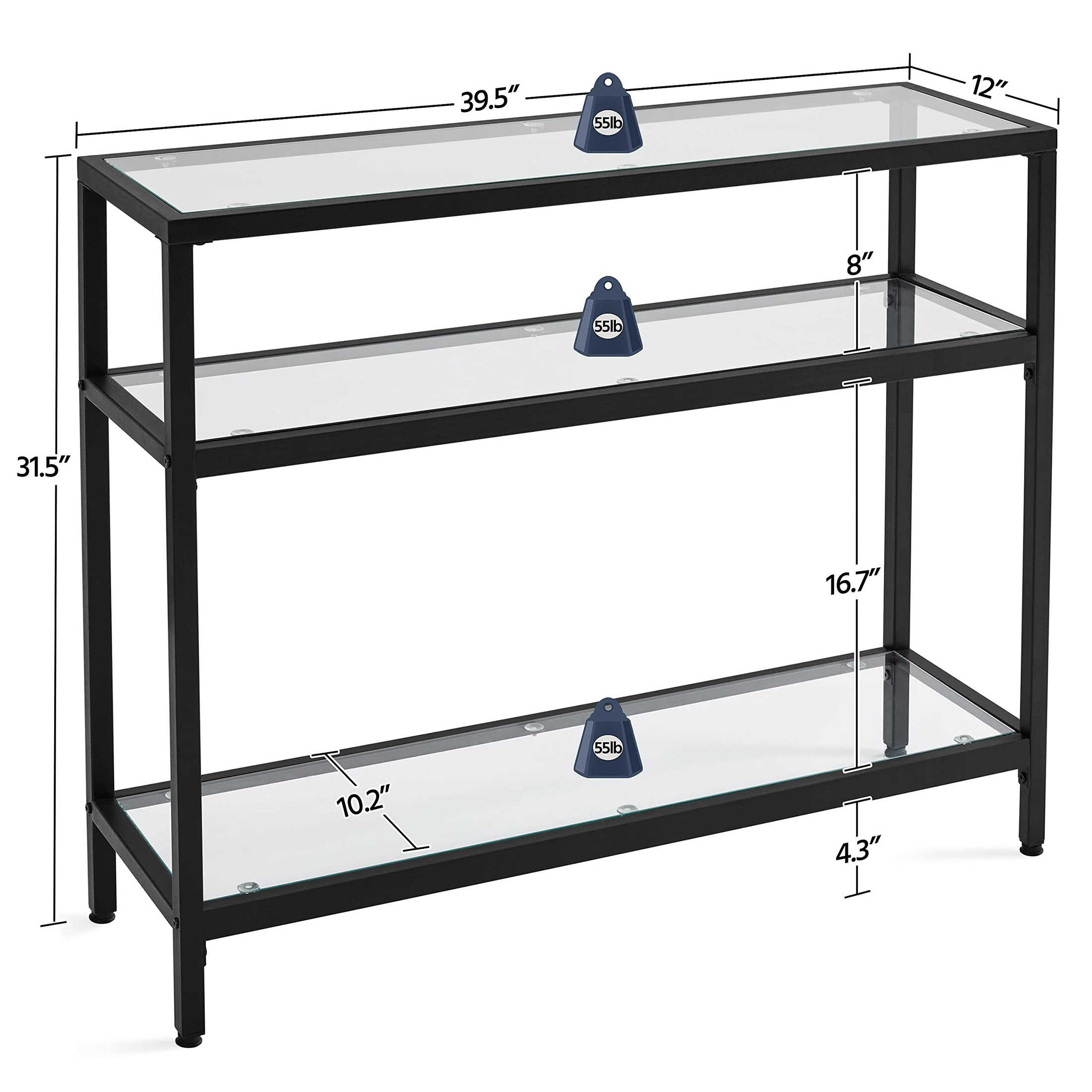 Console Table, Metal Frame and - Storage & Organization ulasan dan harga