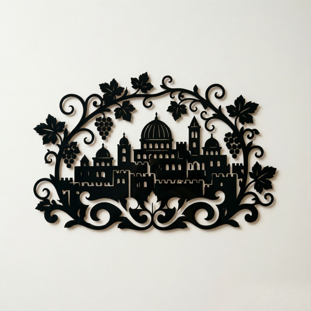 CIFBUY Iron Wall Art Jerusalem - Home Decor ulasan dan harga