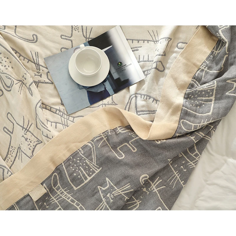WASART Pure cotton twel muslin - Muslin Cotton Bedspread ulasan dan harga